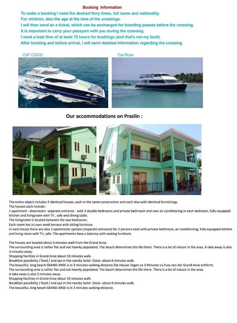 Haus Megan Villa Glacis  Seychelles